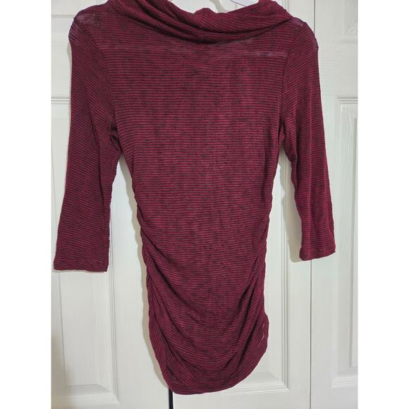 Maurices XS maroon and black striped shirt new with tags - Picture 4 of 10